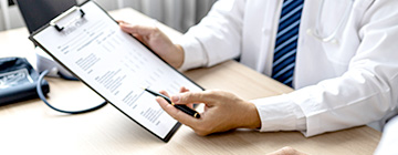 後日、診断結果を元に医師によるカウンセリング