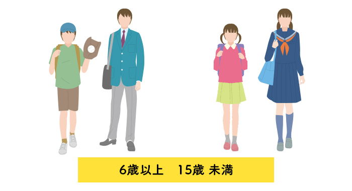 6歳以上15歳未満