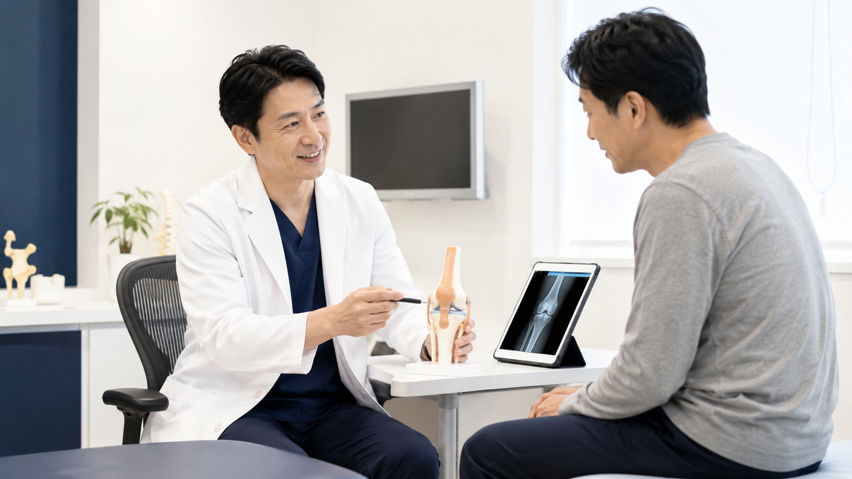 医師と患者の診察風景