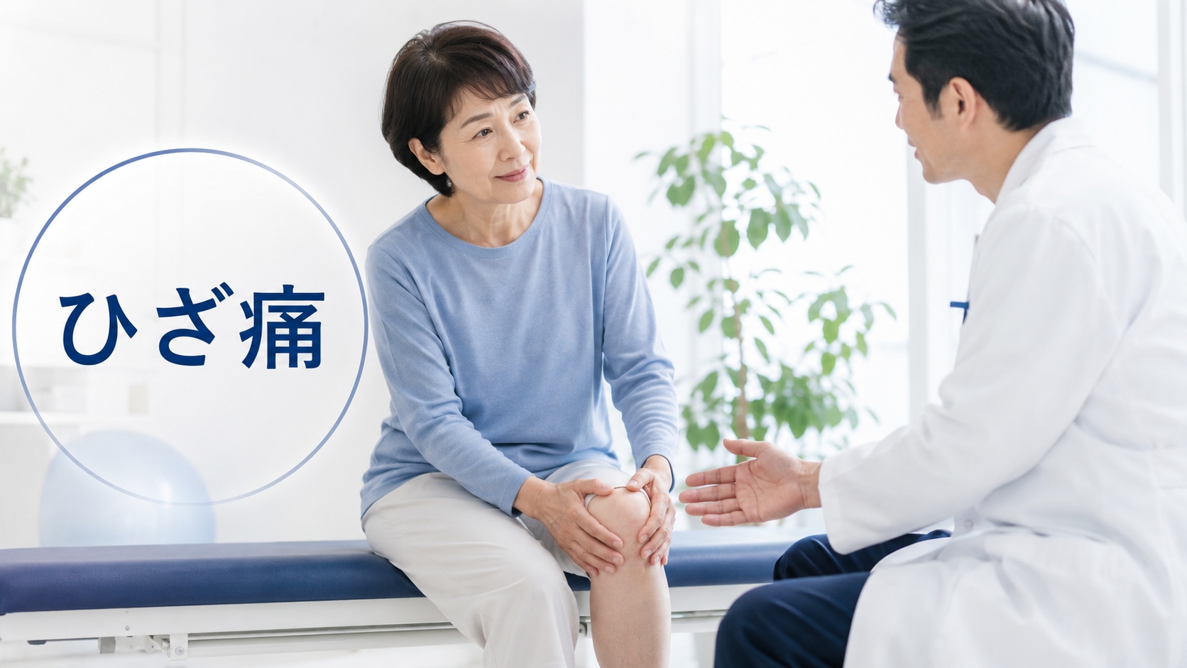 ひざ痛の悩みと解決のイメージ
